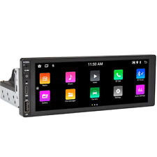 1 Din Car Radio Stereo Touch Screen GPS Navigation WiFi Carplay Android Player picture