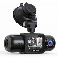 COOAU Dash Cam,Built-in GPS WiFi , Front and Inside Car Camera Recorder for Uber picture