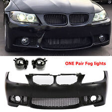 M3 Style Front Bumper Fit for 09-11 BMW E90 E91 4dr 3-Series + Glass Fog lights picture