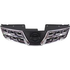 Grille For 2011-2013 Nissan Rogue 2014-15 Rogue Select Chrome Shell Black Insert picture