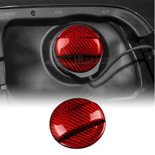 For Porsche 718 Boxster Cayman Spyder Red Fuel Gas Tank Cap Cover Carbon Fiber picture