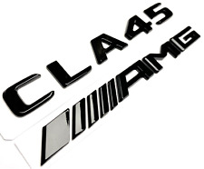 #2 BLACK CLA45+AMG MERCEDES CLA45 REAR TRUNK NAMEPLATE EMBLEM BADGE LIFTGATE picture