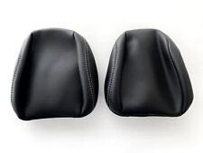 NEW Take Off OEM Leather Headrest Covers for 2015 - 2023 Ford Mustang - Black picture