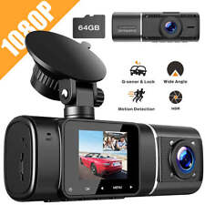 TOGUARD Uber 1080P Dual Dash Cam Front Inside Car Camera Night Vision 64G Card picture