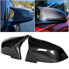 2x Carbon Fiber Side Mirror Cover Caps for BMW 3 Series F30 F31 320i 328i picture