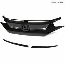 Fit For 2016-2018 HONDA CIVIC  Mesh Grille Front Hood Grille Factory Style picture