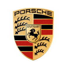 Porsche Logo Die Cut Glossy Vinyl Sticker waterproof picture