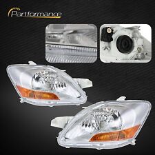Headlight Set Fit For 2007-2011 Toyota Yaris Sedan Left and Right Side Pair picture