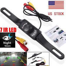 Car Rear View Backup Camera Parking Reverse License Plate Waterproof Camera 7LED picture
