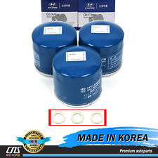 GENUINE Engine Oil Filter & Washers 3PACK for Hyundai Kia 2630035500 ⭐⭐⭐⭐⭐ picture