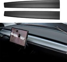 Dashboard Matte Carbon Fiber Penal Cover 2017-2023 Tesla Model 3/Y EASY INSTALL picture