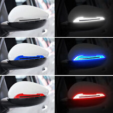 2x Car Reflective Carbon Fiber Car Side Mirror Warning Decal Sticker Accessories picture