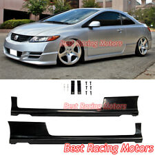 For 2006-2011 Honda Civic 2dr HFP Style Side Skirts (Urethane) picture