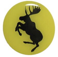 GENUINE Prancing Moose VOLVO 63mm Poly Gel Dome Wheel Center Cap Decal Set of 4 picture
