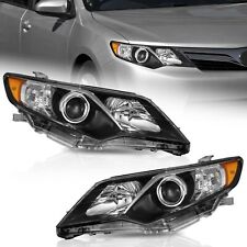 WEELMOTO Headlights Assembly For 2012-2014 Toyota Camry  Sedan 4-Door Left+Right picture