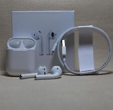 Apple AirPods 2nd Gen Airpods Bluetooth Earbuds Earphone & White Charging Case picture