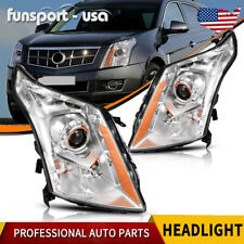 Halogen Projector Headlights Chrome Housing For 2010-2016 Cadillac SRX Headlamps picture