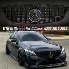 Black GTR Style Grille W/LED Star For Benz C-Class W205 2015-2018 C180 C250 C300 picture