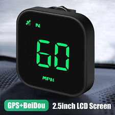 Digital Car HUD GPS Speedometer Head Up Display MPH KMH Compass Overspeed Alarm picture