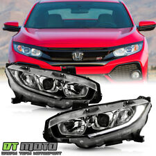 For 2016-2021 Honda Civic Halogen Type Projector Headlights Headlamps Left+Right picture