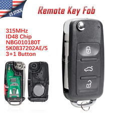 Replacement Remote Control Key Fob For VW Volkswagen Jetta Passat Beetle Tiguan picture