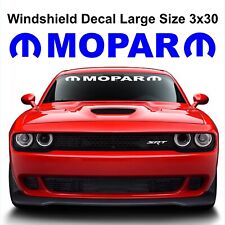 Mopar Chrysler Vinyl Decal Windshield Large Size 3x30 Mopar Windshield Decal picture