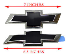 84337320 Front and Rear Bowtie Emblems in Black 2016-2018 Chevrolet Malibu picture