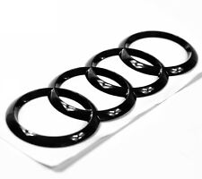 AUDI Rings Gloss Black Rear Trunk Lid Badge Logo Emblem for A1 A3 A4 S4 A5 S6 A6 picture
