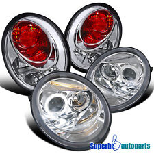 Fits 1998-2005 VW Beetle Halo Projector Headlights+Tail Lights Replacement picture