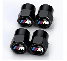 4 PCS Black S Metal Tire Valve Stem Caps Compatible With BMW M X1 X3 M3 M5 X1 X5 picture
