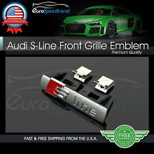 S LINE Grill Emblem for Audi A3 A4 A5 A6 A7 Q3 Q5 Q7 Front Hood Grille Badge picture