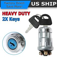 Ignition Key Starter Switch Barrel With 2 Keys For Truck Car Tractor Trailer picture