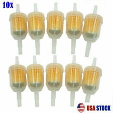 10PCS Motor Inline Gas Oil Fuel Filter Small Engine For 1/4'' 5/16