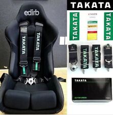 New Takata Racing Seat Belt Harness 4 Point Snap-On 3