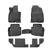 OMAC Floor Mats Liner for Mazda CX-9 2016-2023 Black TPE All-Weather 6 Pcs picture
