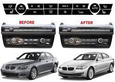 2009-2015 BMW 5 Series Replacement Climate Control Button Stickers New  picture