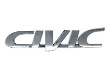 Honda Civic Emblem Badge Rear Trunk Lid Chrome Logo - Premium Adhesive picture