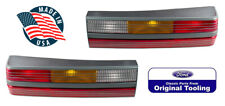 1985-1986 Ford Mustang SVO OEM Complete Rear Taillights Tail Lights Pair *NEW* picture