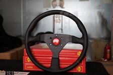 MOMO MonteCarlo 350mm 14' Genuine Leather Thickened Spoke Sport Steering Wheel picture