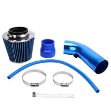 Universal Car Cold Air Intake Filter Induction Pipe Power Flow Hose System Blue picture