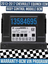 2013-2017 CHEVROLET EQUINOX ECM Body Control Module BCM Vin Program picture