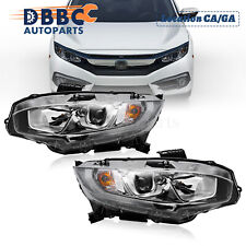 For Honda Civic 2016-2018 Pair Halogen Projector Headlights Headlamps LEFT&RIGHT picture