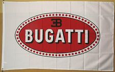 Bugatti Premium Logo Flag 3' x 5' Indoor Outdoor Automotive Banner (USA Seller) picture