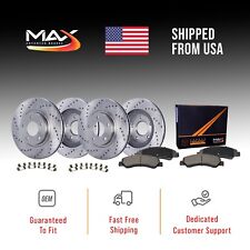 Front & Rear Drilled Brake Rotors + Pads for Chevy Equinox Malibu GMC Terrain picture