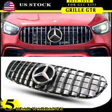 GTR Style Front Grille W/Star For Mercedes X253 GLC300 GLC250 GLC43AMG 2015-2019 picture