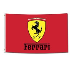 Ferrari 3 x 5 Flag Banner 3x5 ft Italy Racing Car Manufacturer Red For Garage US picture