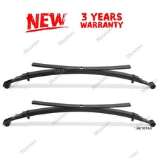 2PC Heavy Duty Rear 5 Leaf Springs For Toyota Tundra 07-22 W/ Bushings Black picture
