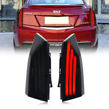 LED Black Tail Lights for Cadillac ATS ATS-V 2014-2020 Sequential Rear Lamps picture