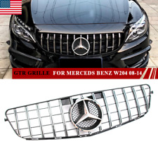 GTR Front Grille For Mercedes Benz W204 C Class C250 C350 Grill W/Star 2008-2014 picture