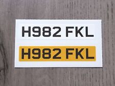 H982 FKL - Top Gear Jeremy Clarkson's Porsche 928 GT Registration Plates picture